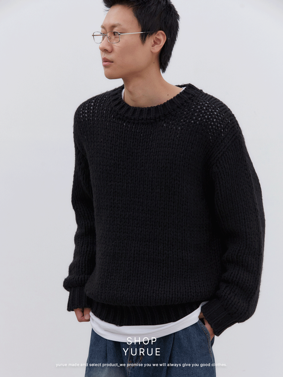 [Wool] 울 데일리 라운드 스웨터