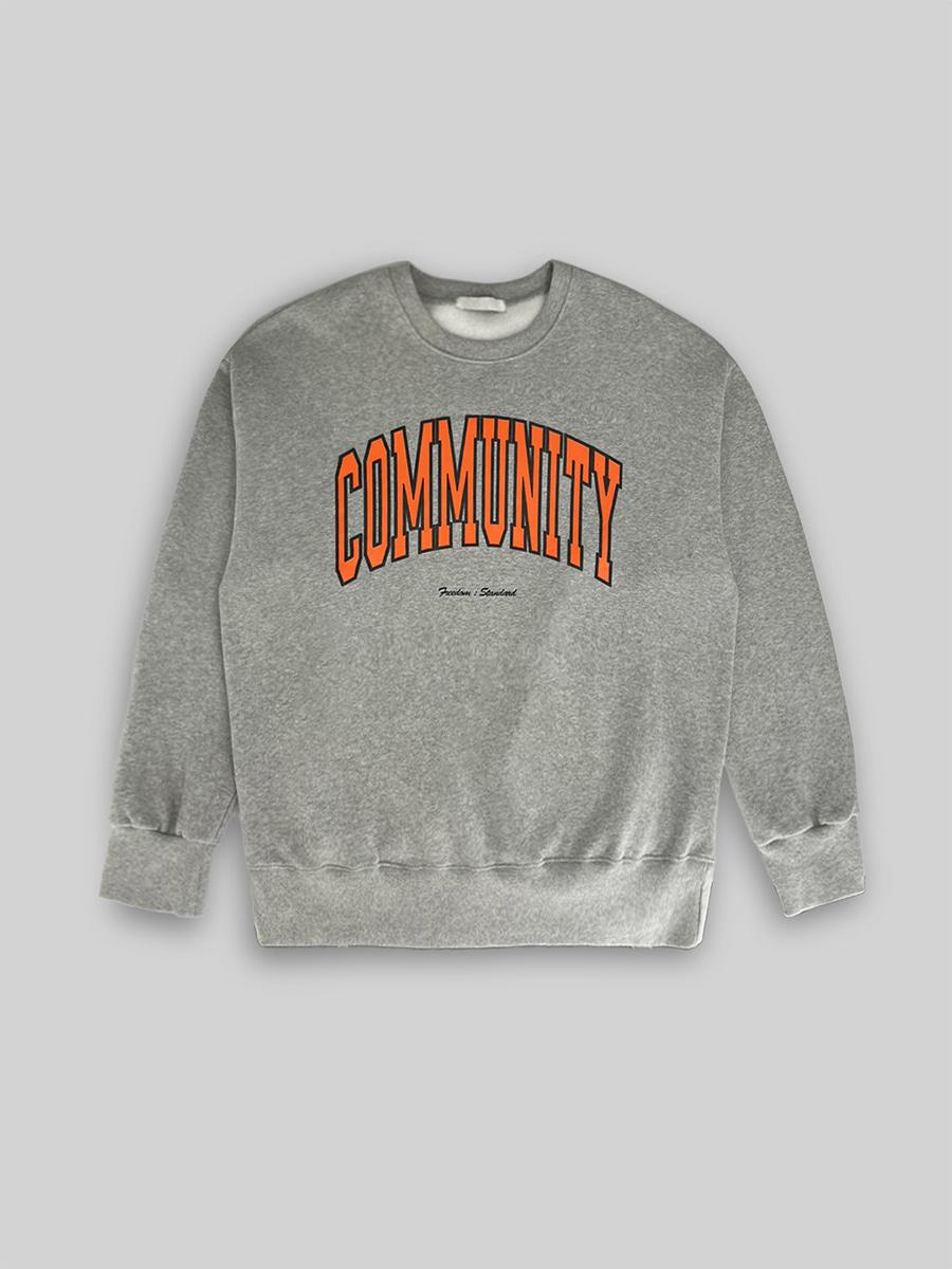 Community lettering sweatshirts