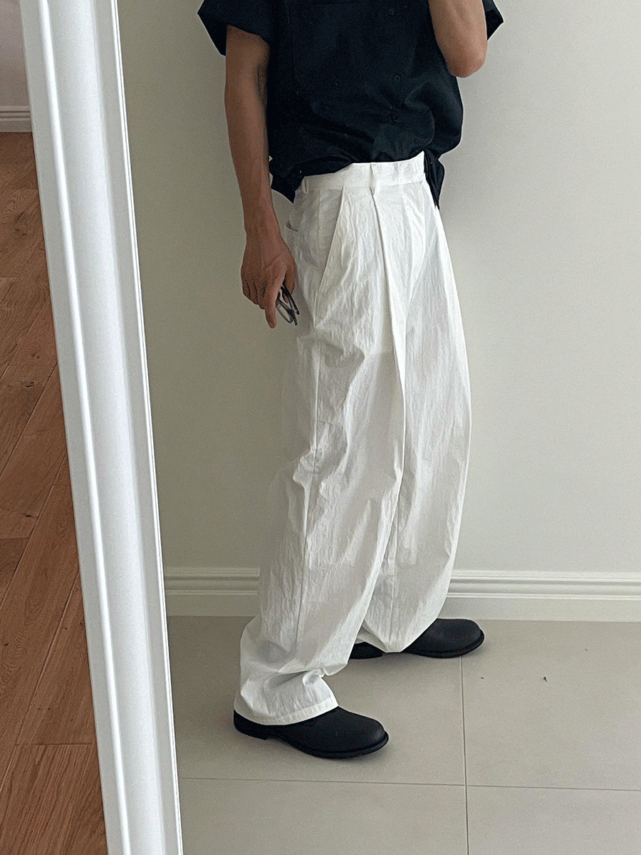 [유루이추천] Sant CN one tuck wide pants (2color)