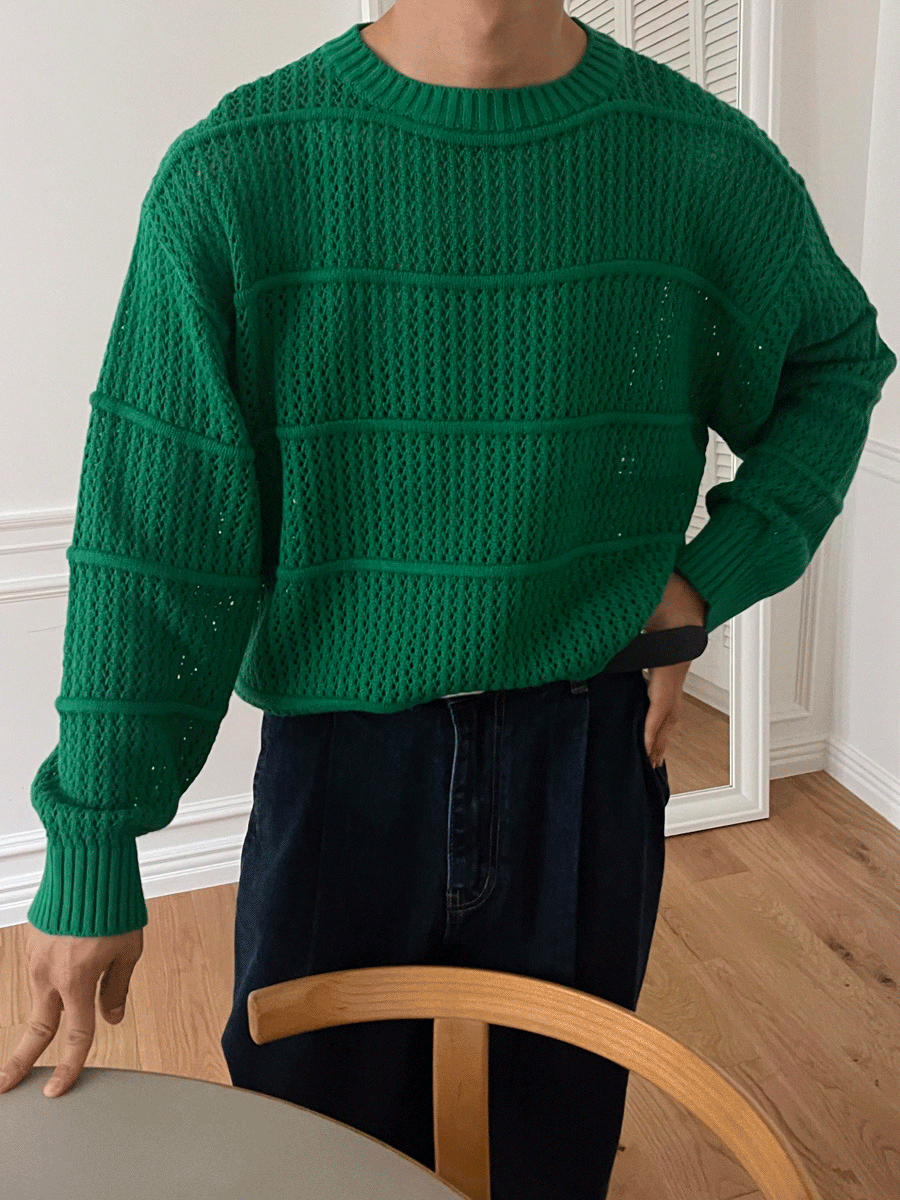 Deps stripe scasi knit (3color)