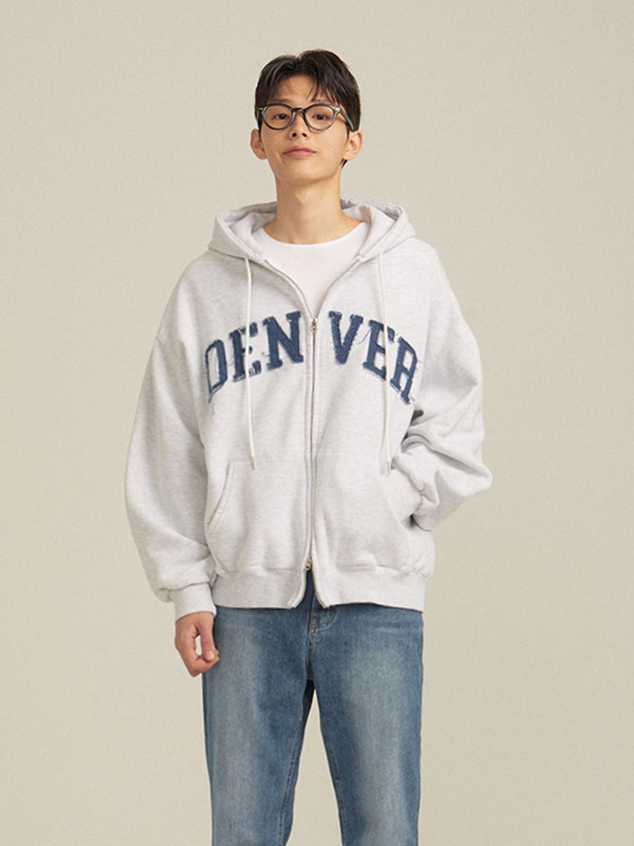[NAPPING] Denver vintage hoody zip-up (2color)