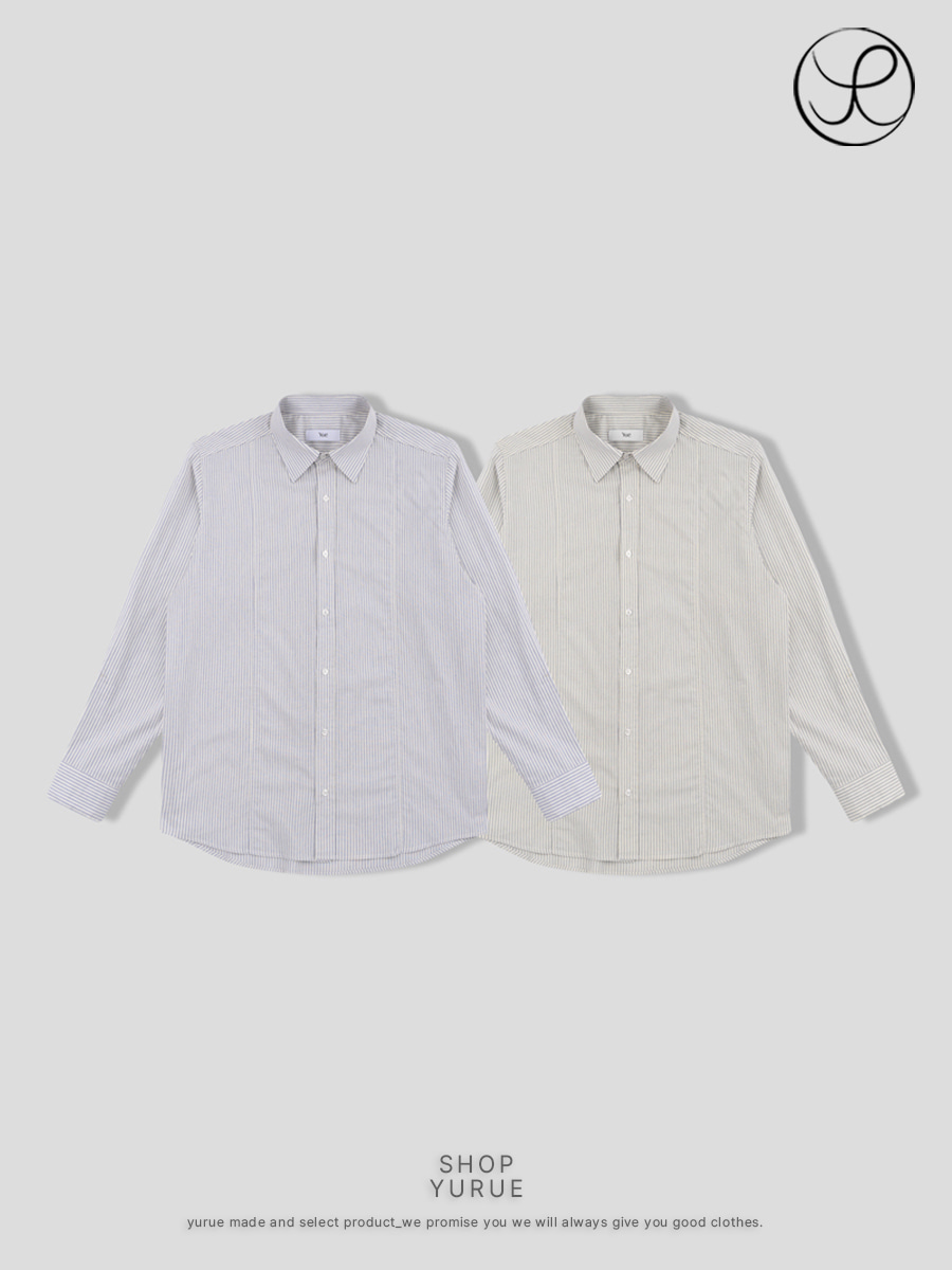 [Yue] 23s/s Stripe Line shirts (2color)