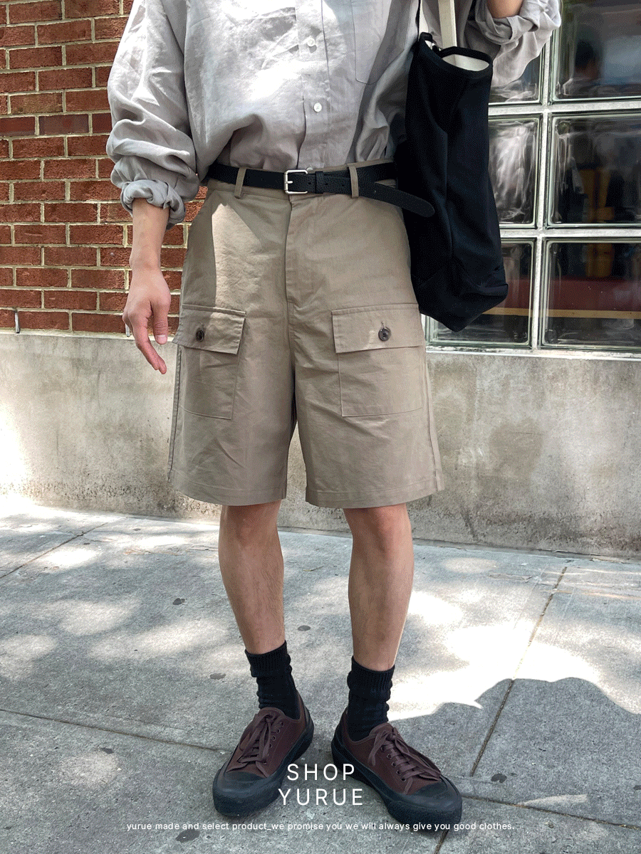 Pal pocket bermuda short pants (2color)