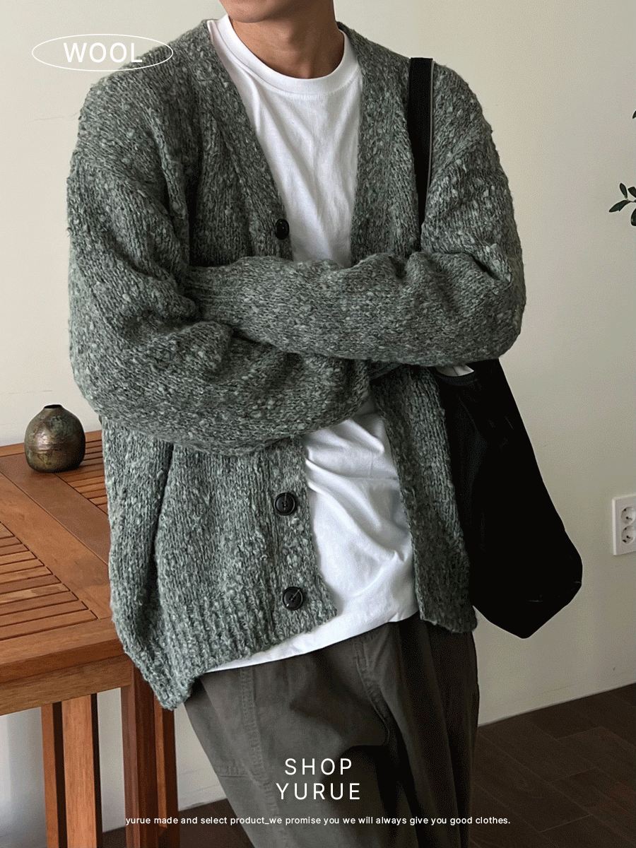 [Wool] Brody wool cardigan (3color)