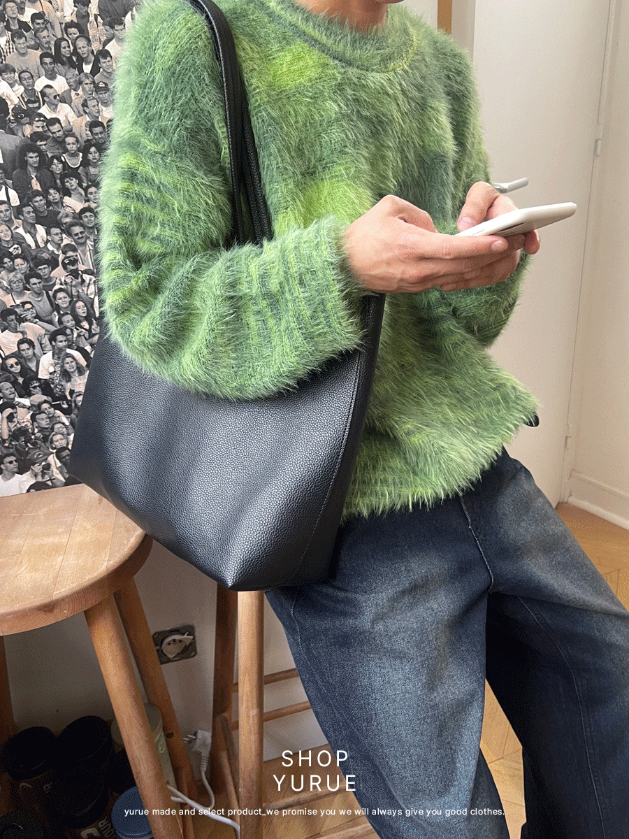 Shiny round knit (3color)