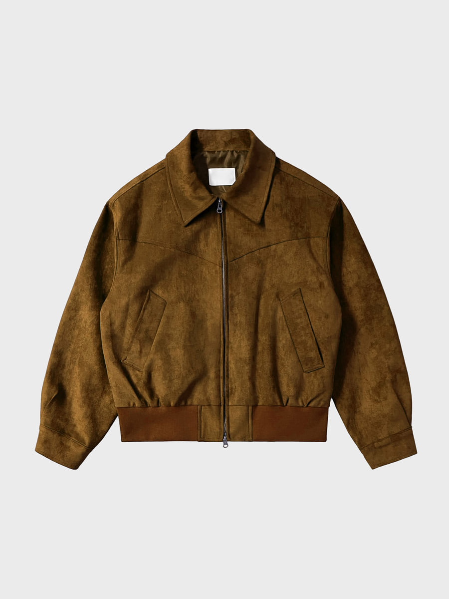 Frenky suede crop jacket (3color)