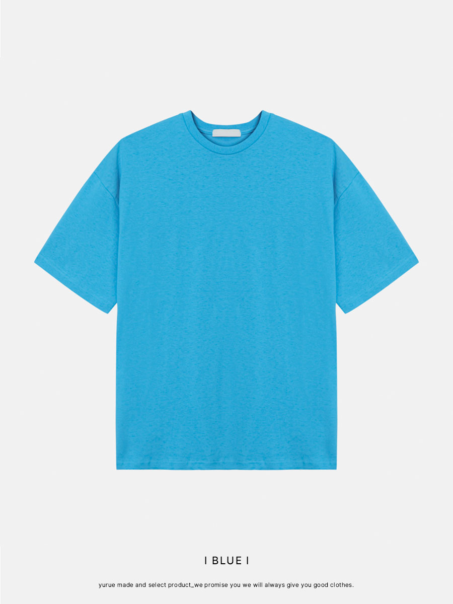 반팔 티셔츠 스카이블루 색상 이미지-S3L11